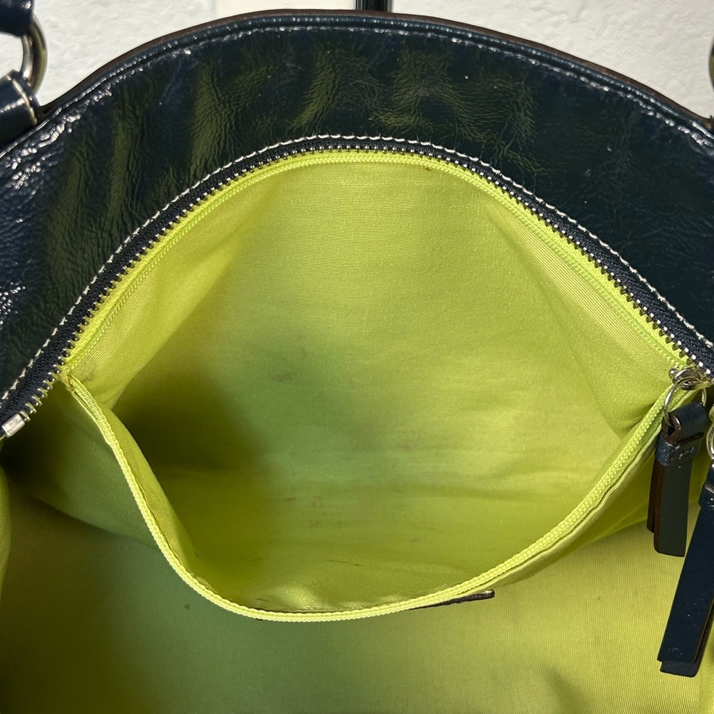 COACH 2009 Gallery Navy Blue Patent Leather Shoulder Bag 💙 - Picture 17 of 17